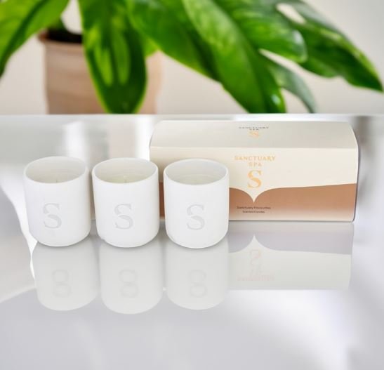 Sanctuary Spa Candle Trio Gift Set Moonpig